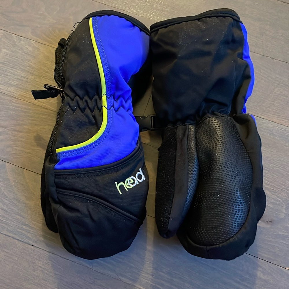 Head Kids mittens gloves sport winter waterproof adjustable sz XS